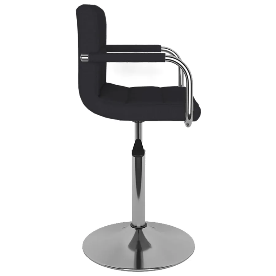 Chaise de salle à manger Tissu Noir - 3