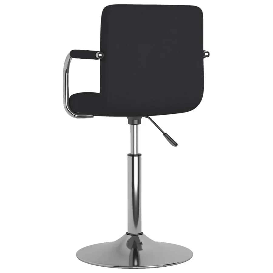 Chaise de salle à manger Tissu Noir - 4