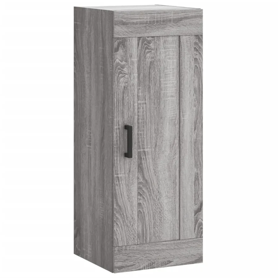 Armoire murale sonoma gris 34,5x34x90 cm bois d'ingénierie - 2