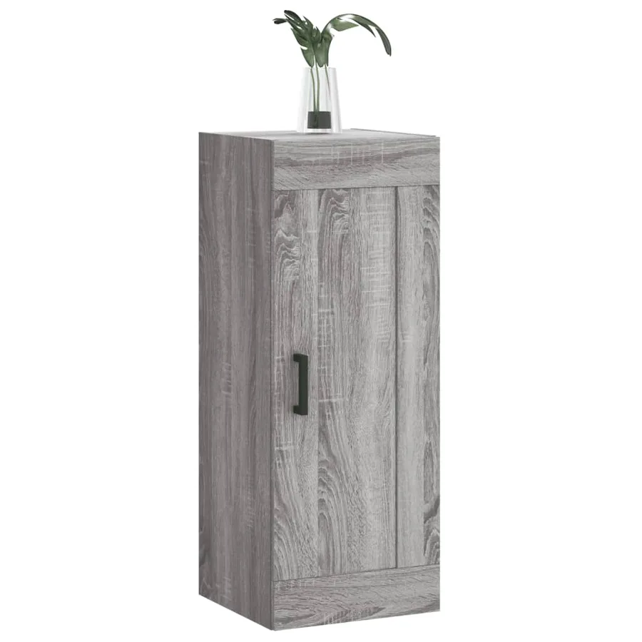 Armoire murale sonoma gris 34,5x34x90 cm bois d'ingénierie - 4