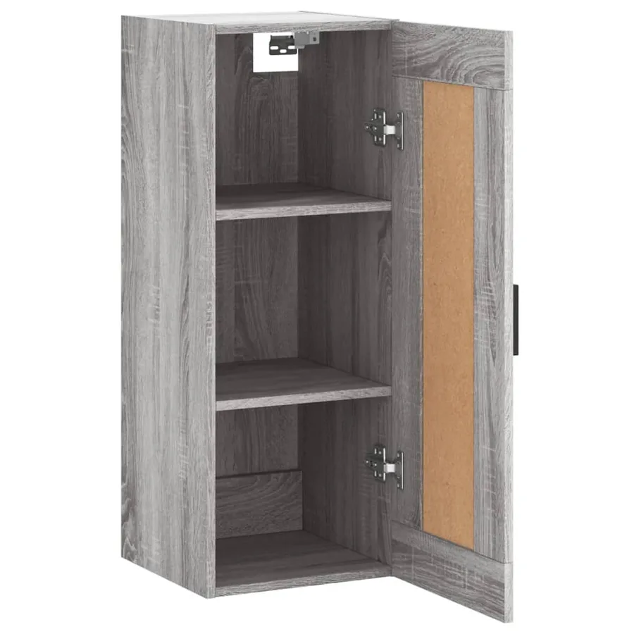 Armoire murale sonoma gris 34,5x34x90 cm bois d'ingénierie - 7