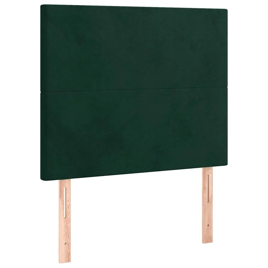 Sommier à lattes de lit avec matelas Vert foncé 90x200 cm - 5