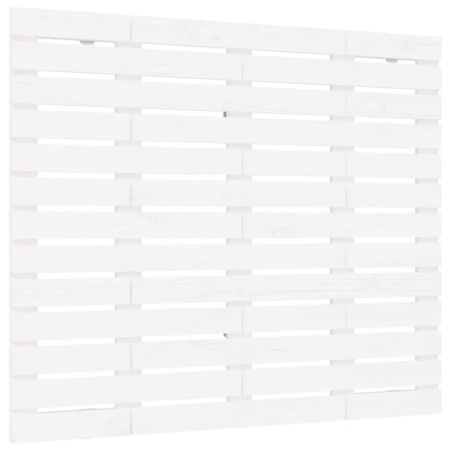 Tête de lit murale Blanc 106x3x91,5 cm Bois massif de pin - 2