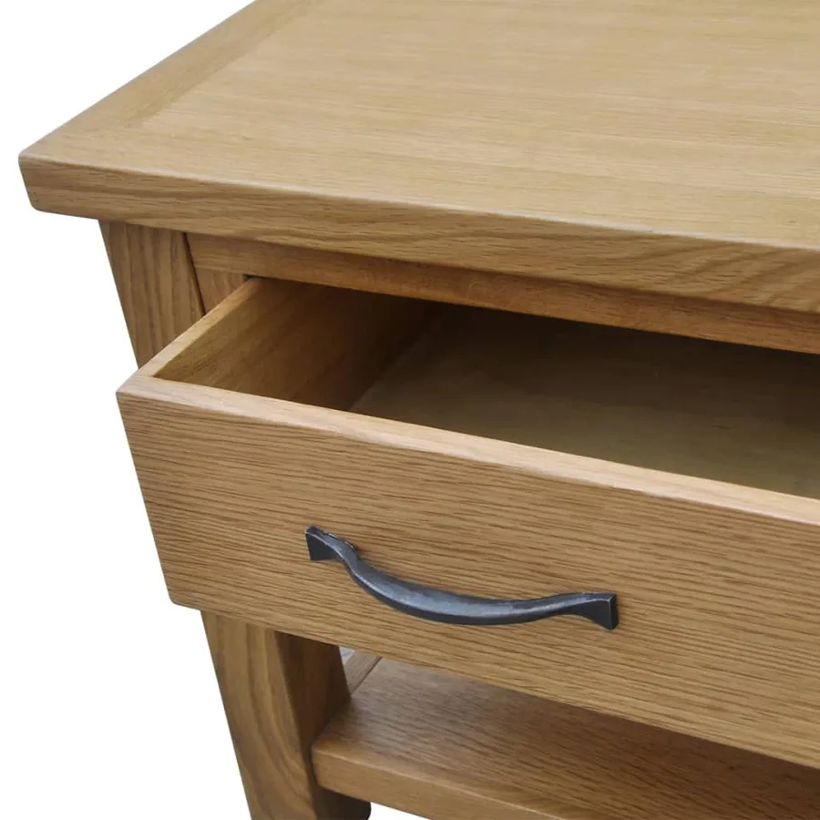 Table basse 88x53x45 cm Bois de chêne massif - 4