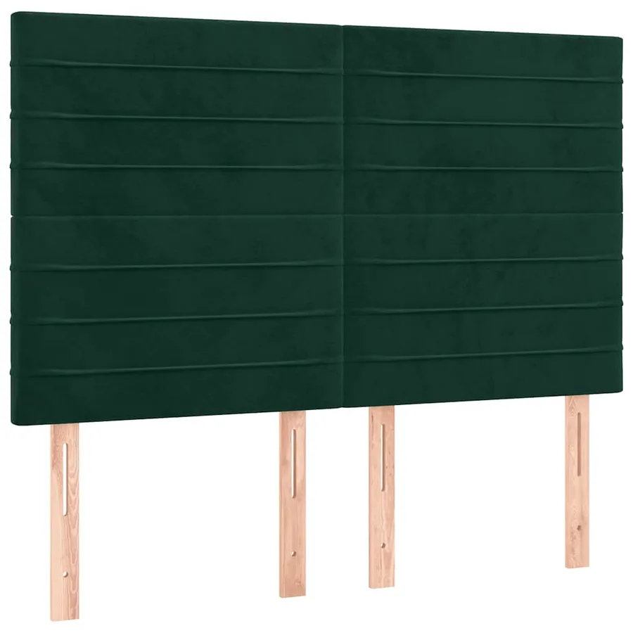Sommier à lattes de lit avec matelas LED Vert foncé 140x200 cm - 7