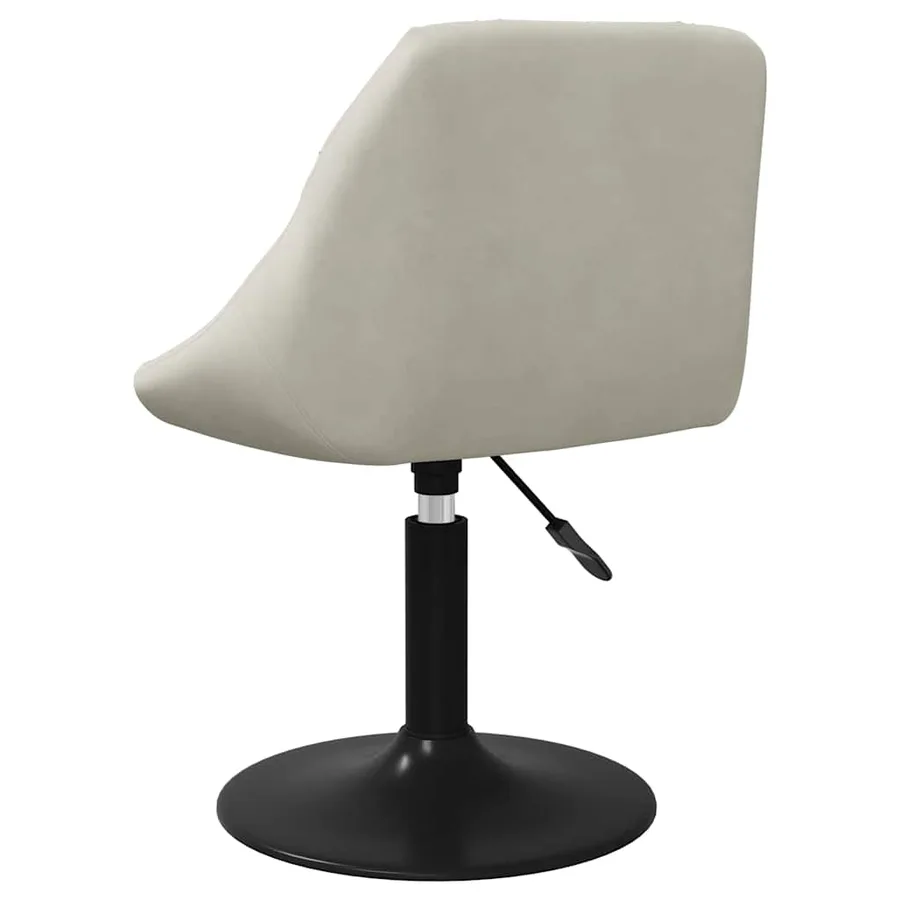 Chaises pivotantes à manger lot de 6 crème velours - 6