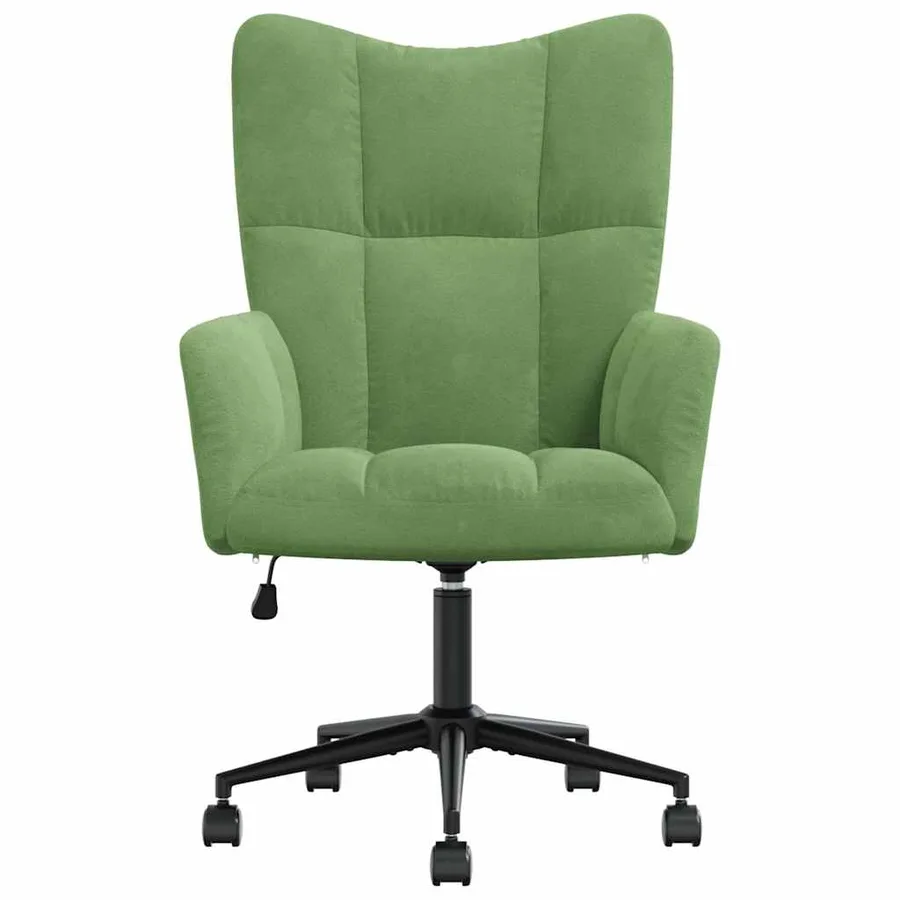 Chaise de relaxation Vert clair Velours - 3
