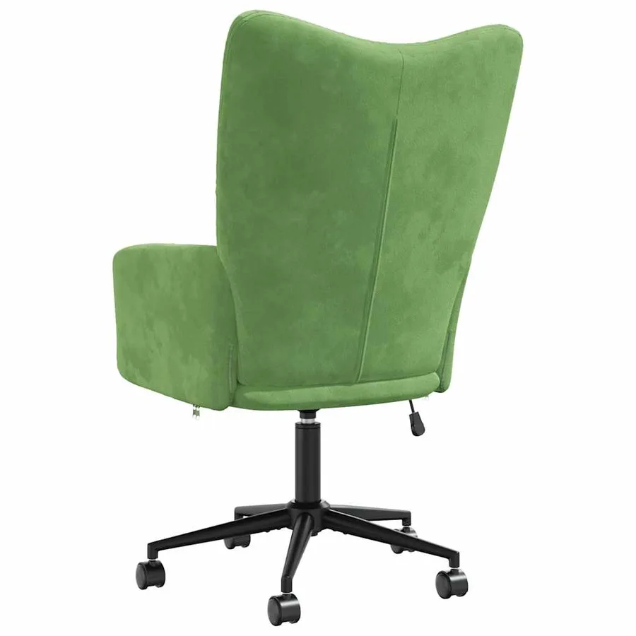 Chaise de relaxation Vert clair Velours - 5