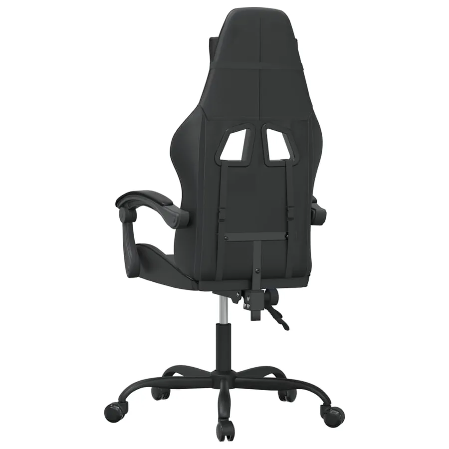 Chaise de jeu Noir Similicuir - 5