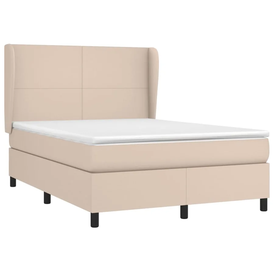 Sommier à lattes de lit avec matelas Cappuccino 140x190 cm - 3