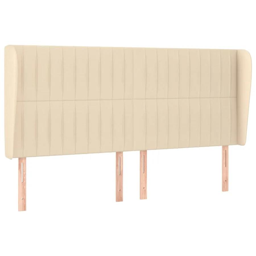 Sommier à lattes de lit avec matelas Crème 180x200 cm Tissu - 6
