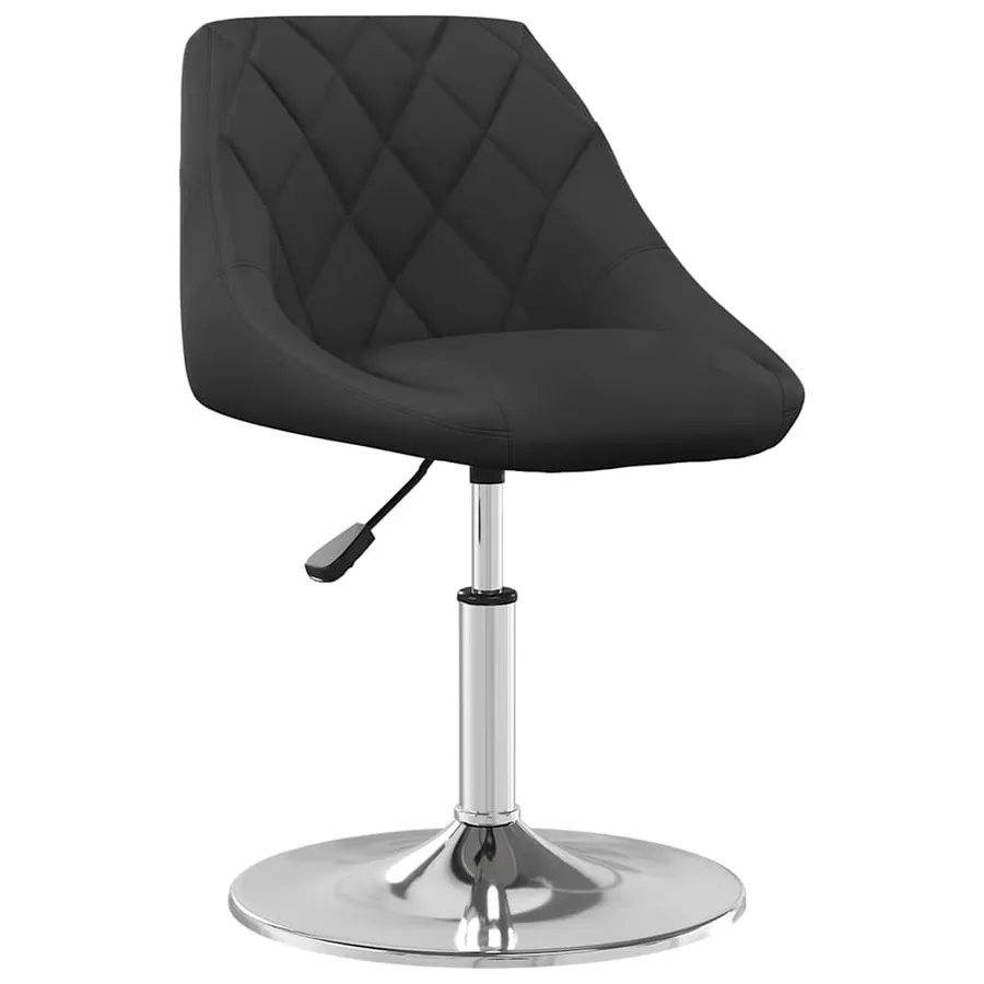 Chaises pivotantes à manger lot de 2 Noir Velours - 3