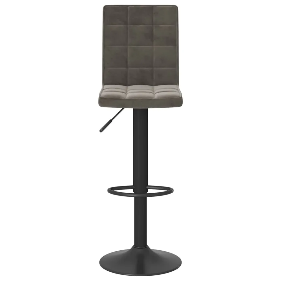 Tabouret de bar Gris foncé Velours - 3