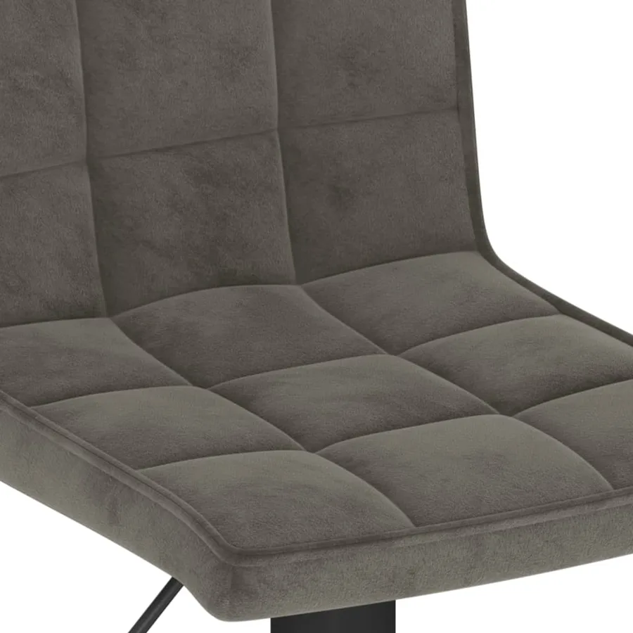 Tabouret de bar Gris foncé Velours - 7