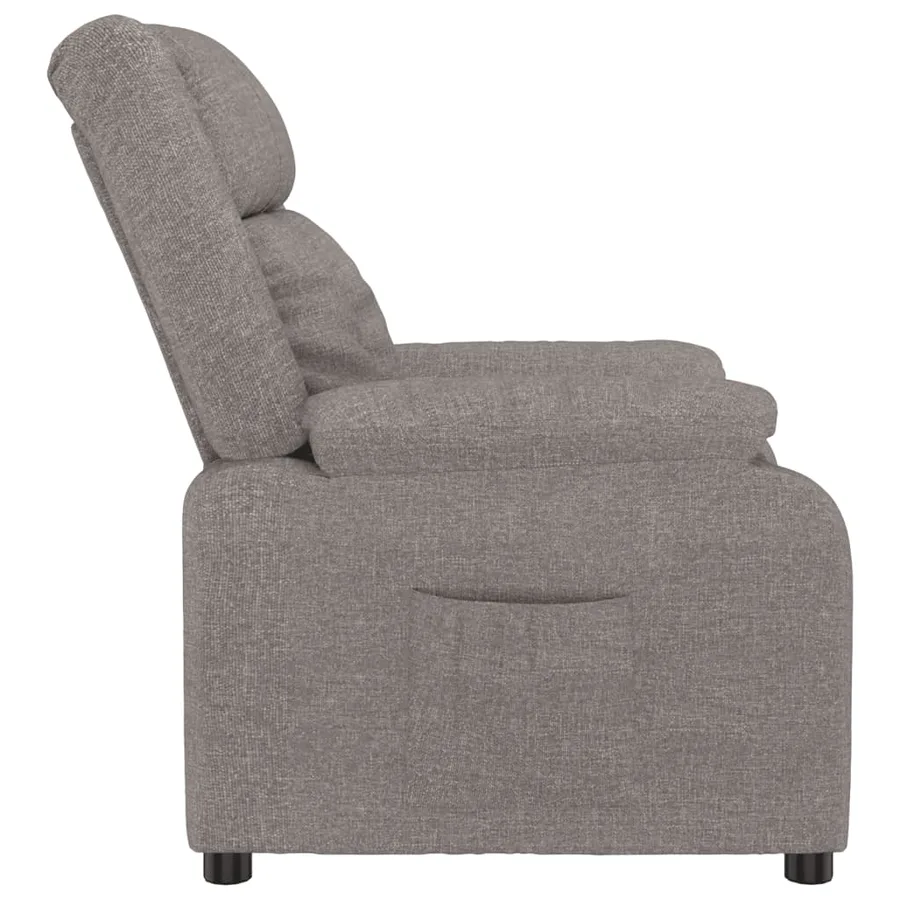 Fauteuil inclinable Taupe Tissu - 4