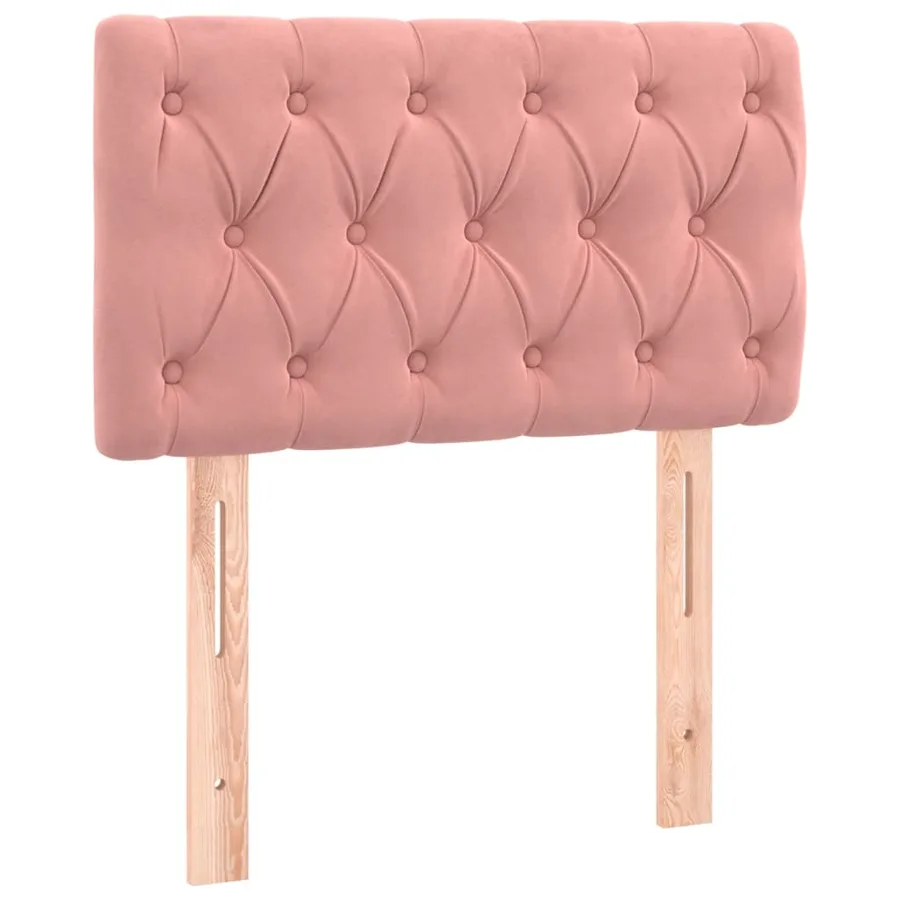 Sommier à lattes de lit avec matelas et LED Rose 80x200 cm - 7