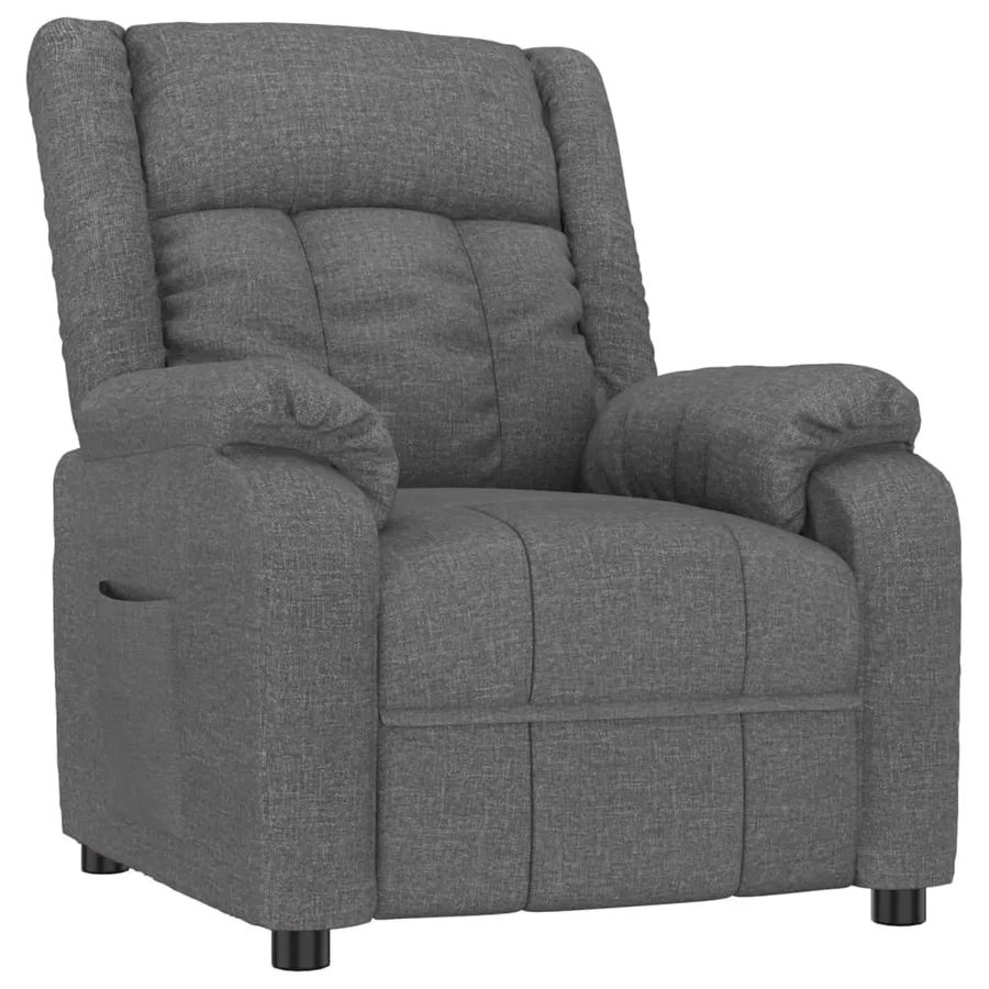 Fauteuil inclinable Gris foncé Tissu - 2