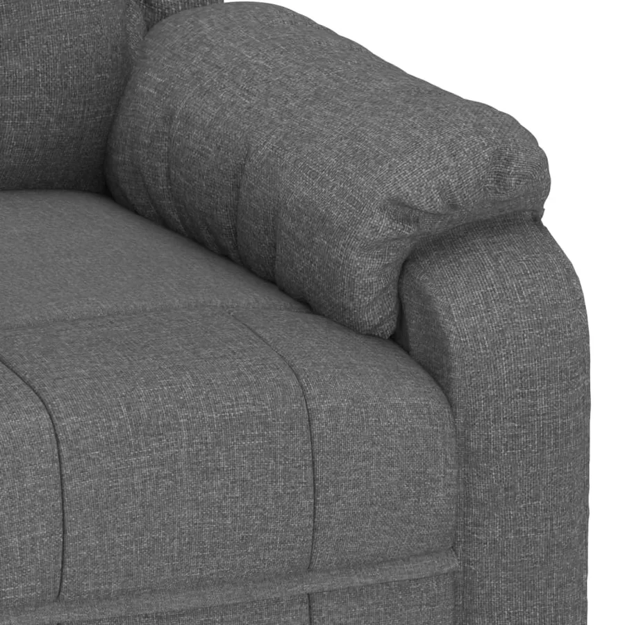 Fauteuil inclinable Gris foncé Tissu - 7