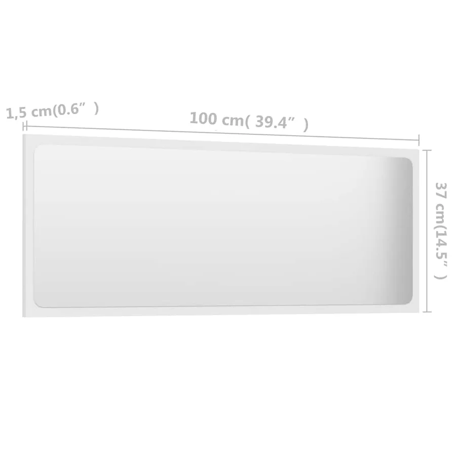 Ensemble de meubles de salle de bain 2pcs blanc bois ingénierie - 16
