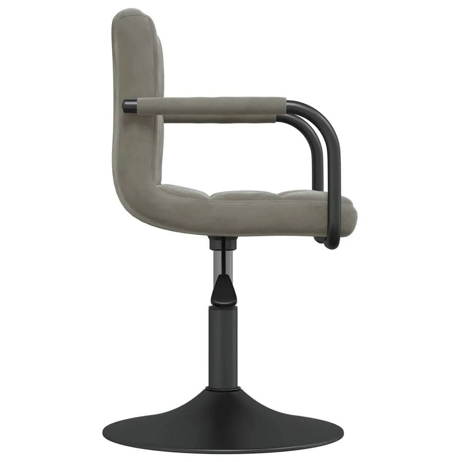 Tabouret de bar Gris clair Velours - 4