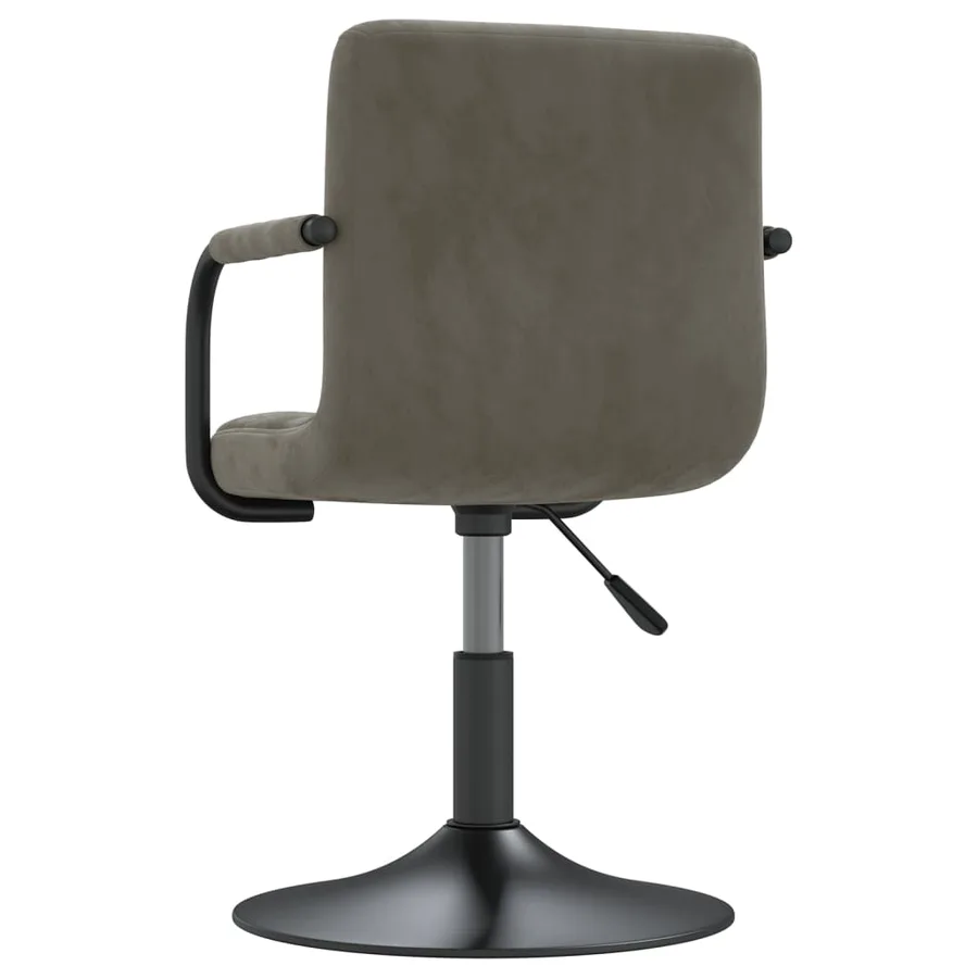 Tabouret de bar Gris clair Velours - 5