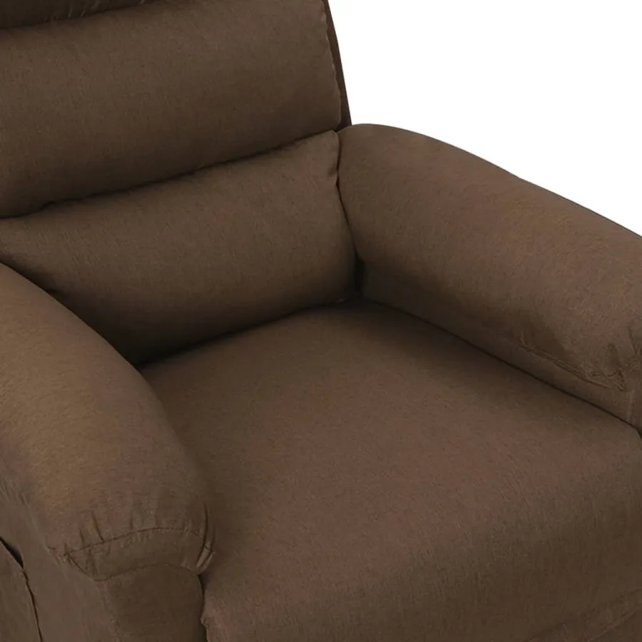 Fauteuil inclinable électrique Marron Tissu - 8