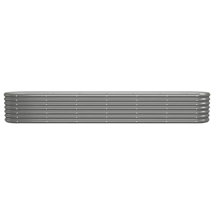 Lit surélevé de jardin Acier galvanisé 260x40x36 cm gris - 3