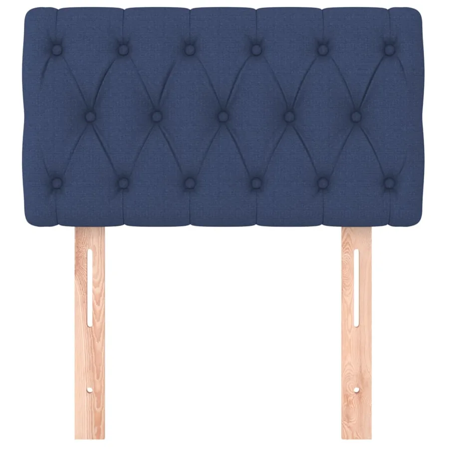 Tête de lit Bleu 80x7x78/88 cm Tissu - 3