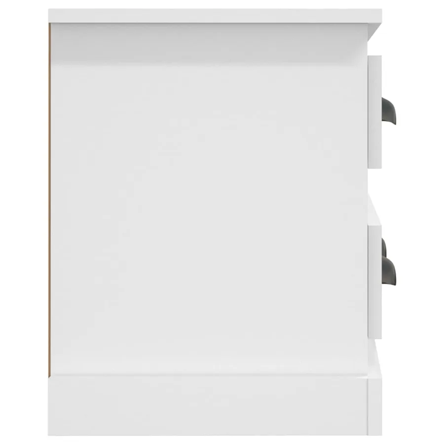 Meuble TV blanc 100x35,5x45 cm bois d'ingénierie - 7