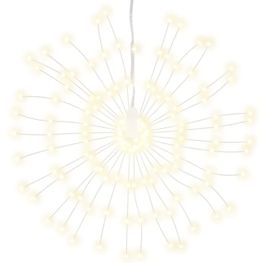 Étoile rayonnante de Noël 140 LED 8 pcs blanc chaud 17 cm - 3