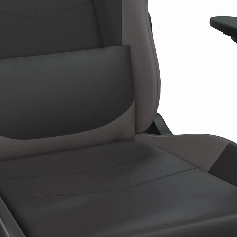 Chaise de jeu de massage Noir et gris Similicuir - 8