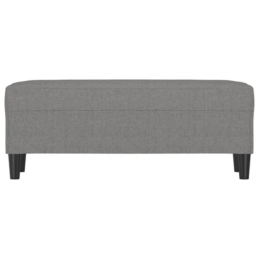 Banc Gris foncé 100x35x41 cm Tissu - 3