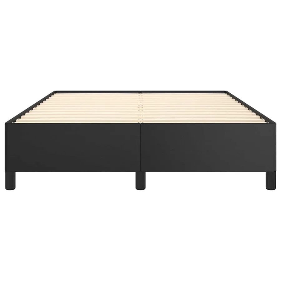 Cadre de lit sans matelas noir 137x190 cm similicuir - 6