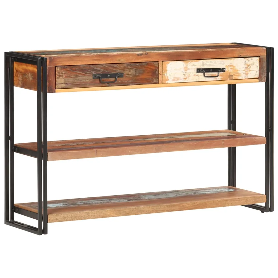 Buffet 120x30x75 cm Bois de récupération solide - 11