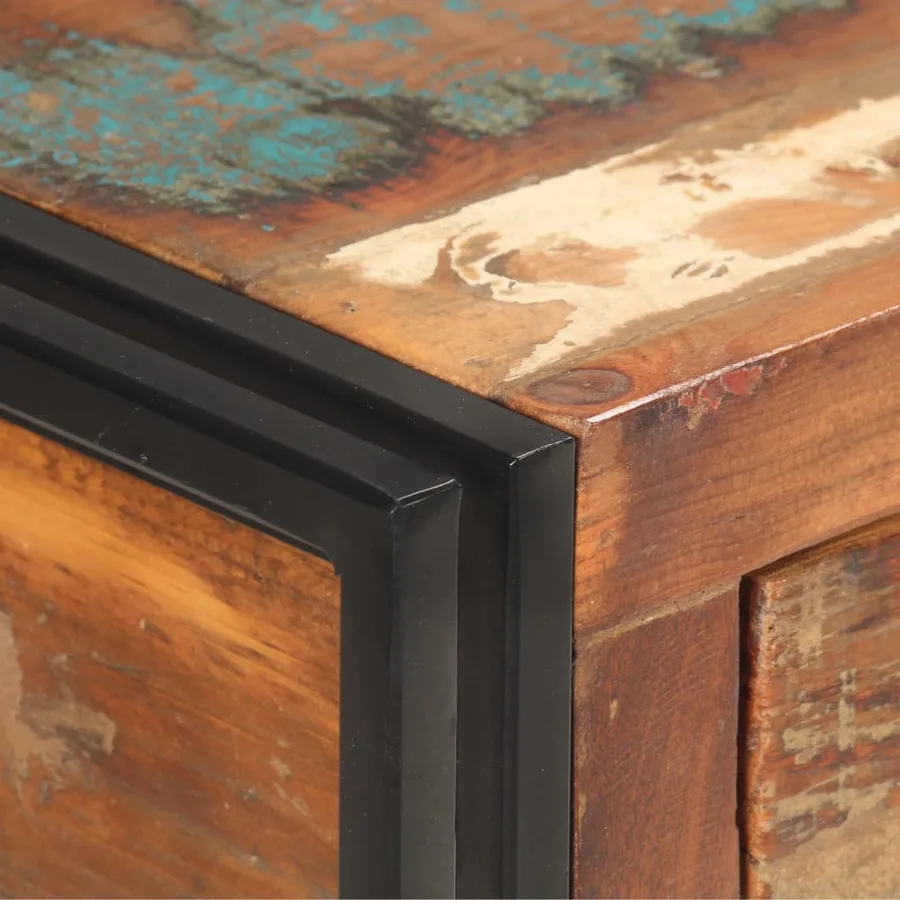 Buffet 120x30x75 cm Bois de récupération solide - 6
