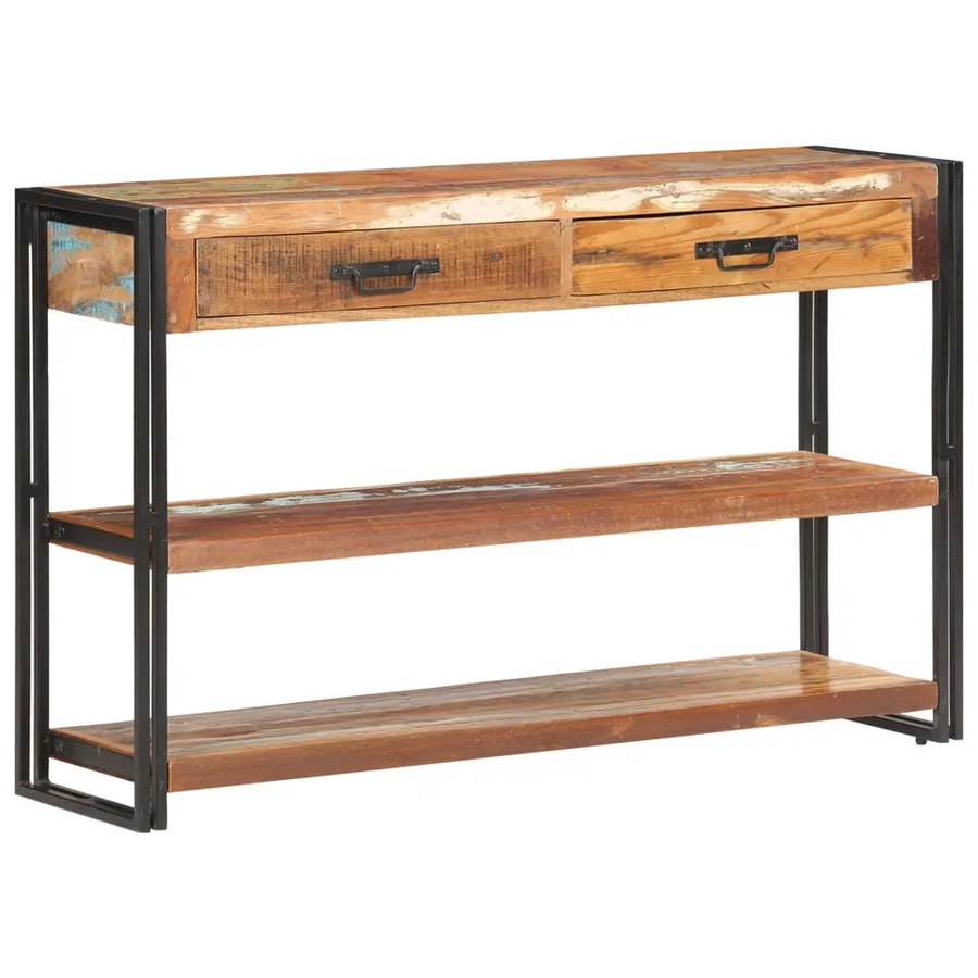 Buffet 120x30x75 cm Bois de récupération solide - 8