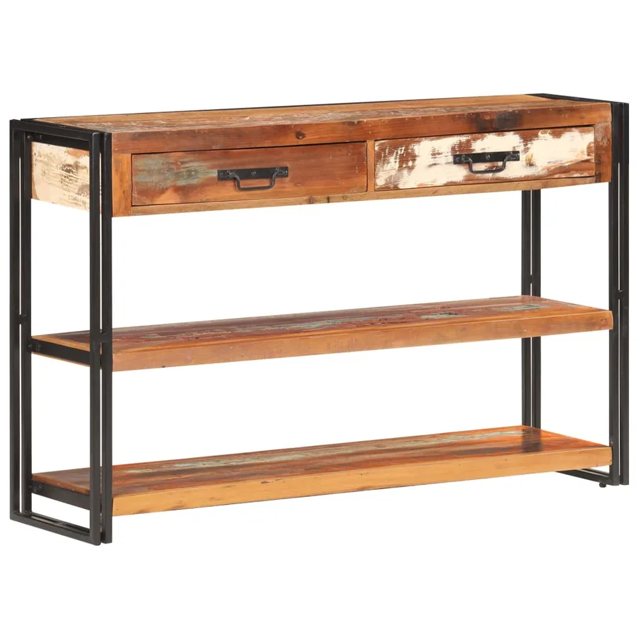 Buffet 120x30x75 cm Bois de récupération solide - 9