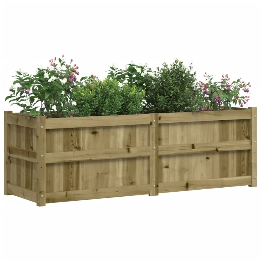 Jardinière 150x50x50 cm bois de pin imprégné - 4
