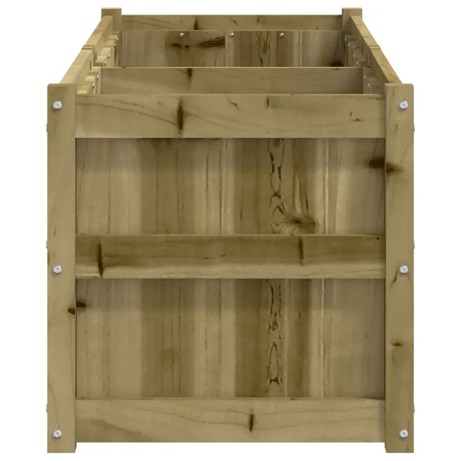 Jardinière 150x50x50 cm bois de pin imprégné - 6