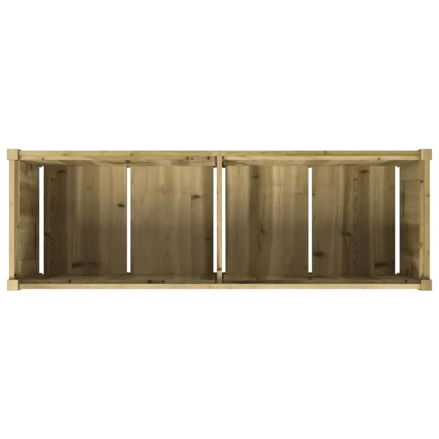 Jardinière 150x50x50 cm bois de pin imprégné - 8