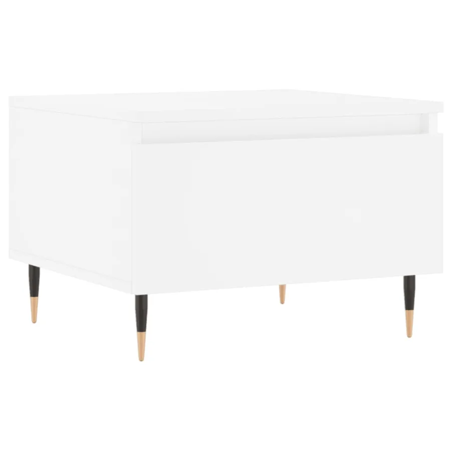 Tables basses 2 pcs blanc 50x46x35 cm bois d'ingénierie - 5