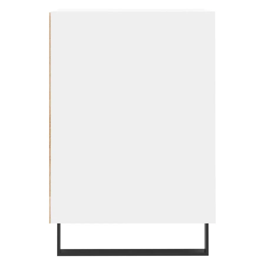 Meuble TV Blanc 100x35x55 cm Bois d'ingénierie - 7