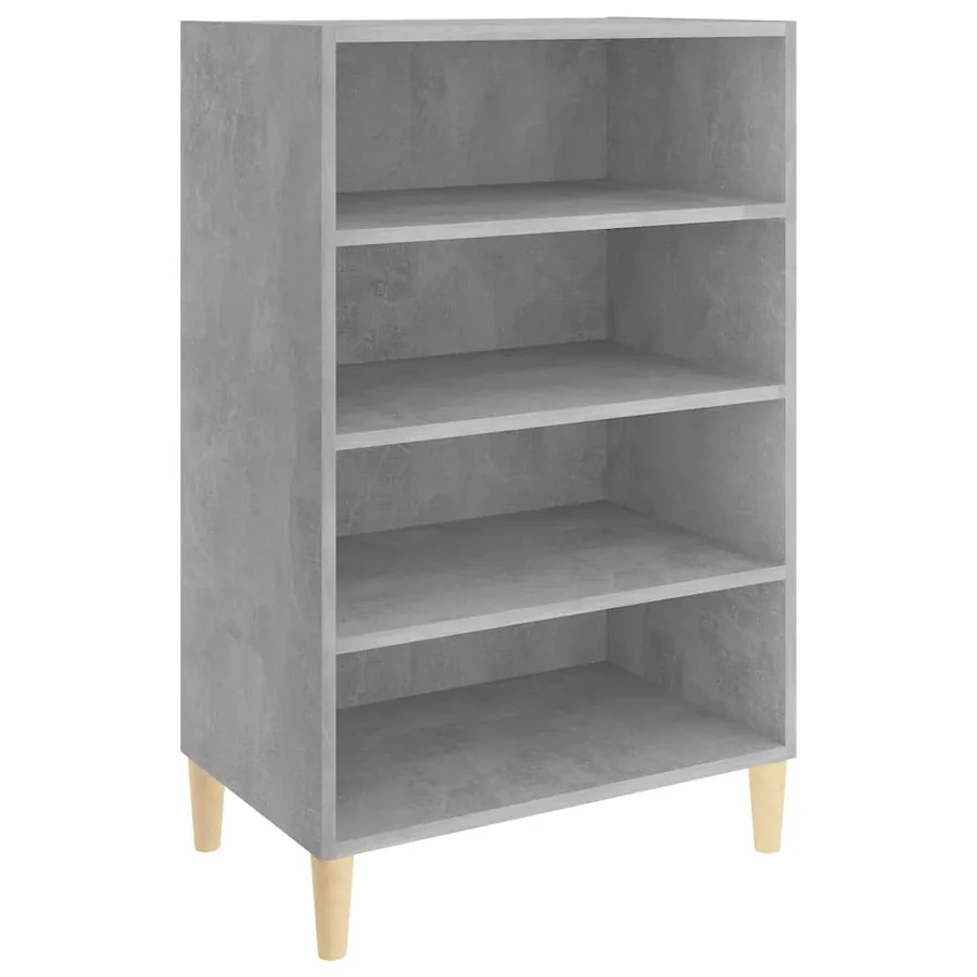 Buffet gris béton 57x35x90 cm bois d'ingénierie - 2