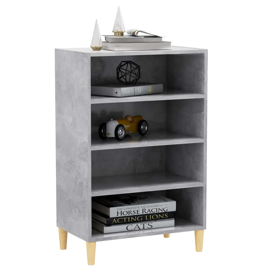 Buffet gris béton 57x35x90 cm bois d'ingénierie - 3
