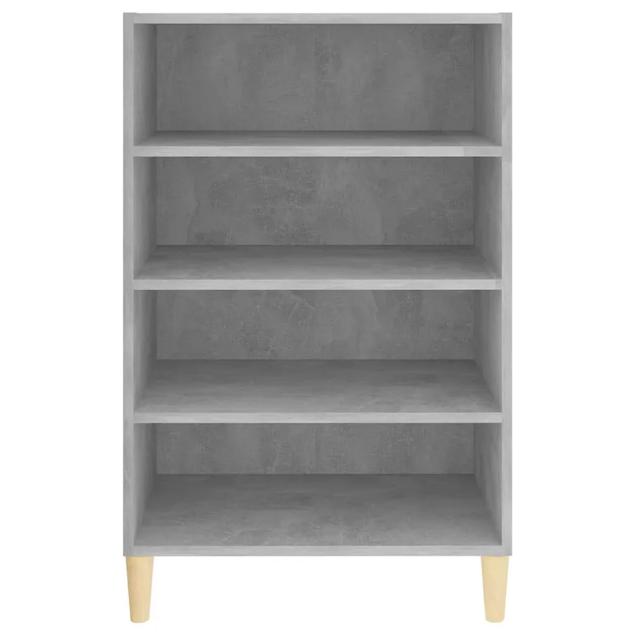 Buffet gris béton 57x35x90 cm bois d'ingénierie - 4