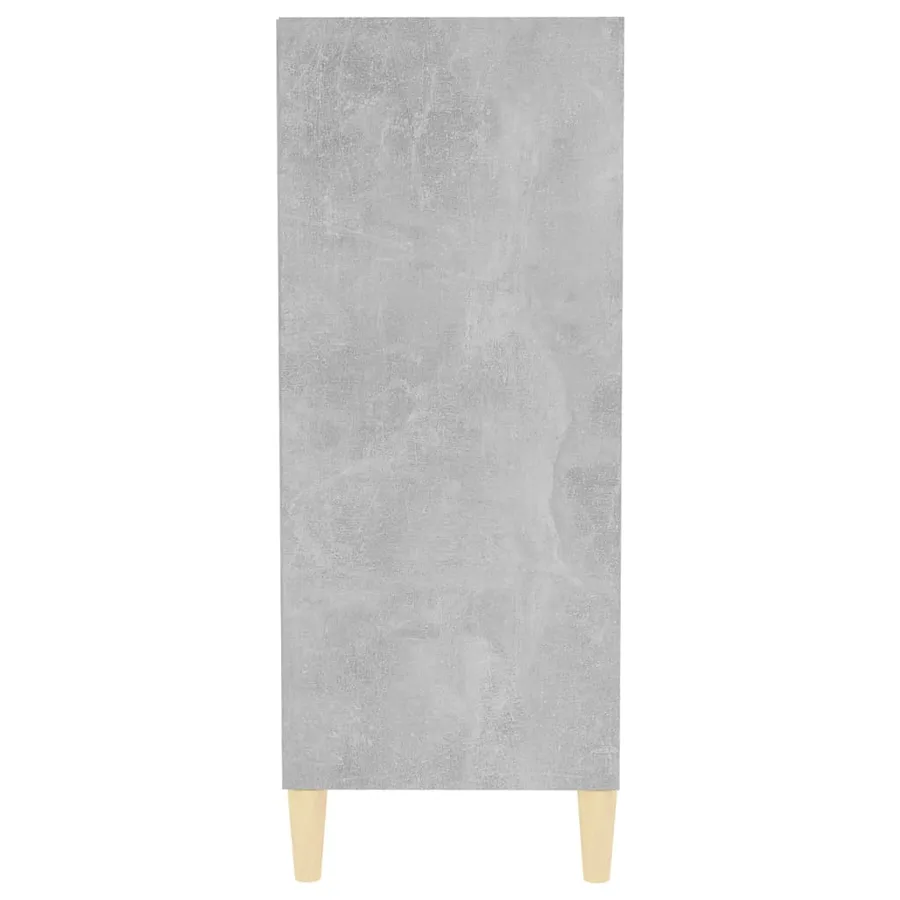 Buffet gris béton 57x35x90 cm bois d'ingénierie - 5