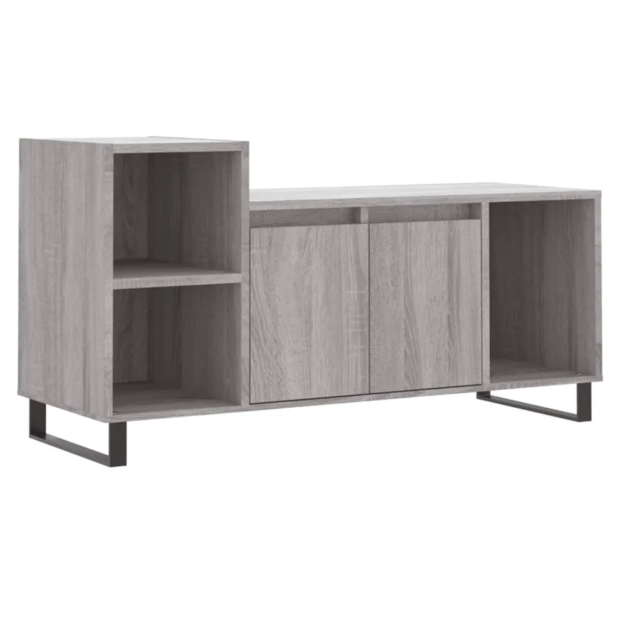 Meuble TV Sonoma gris 100x35x55 cm Bois d'ingénierie - 2