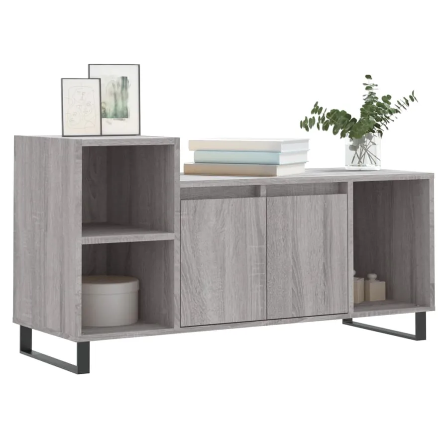 Meuble TV Sonoma gris 100x35x55 cm Bois d'ingénierie - 3
