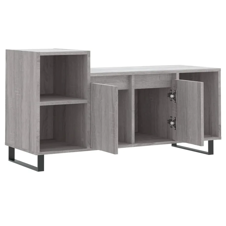 Meuble TV Sonoma gris 100x35x55 cm Bois d'ingénierie - 6