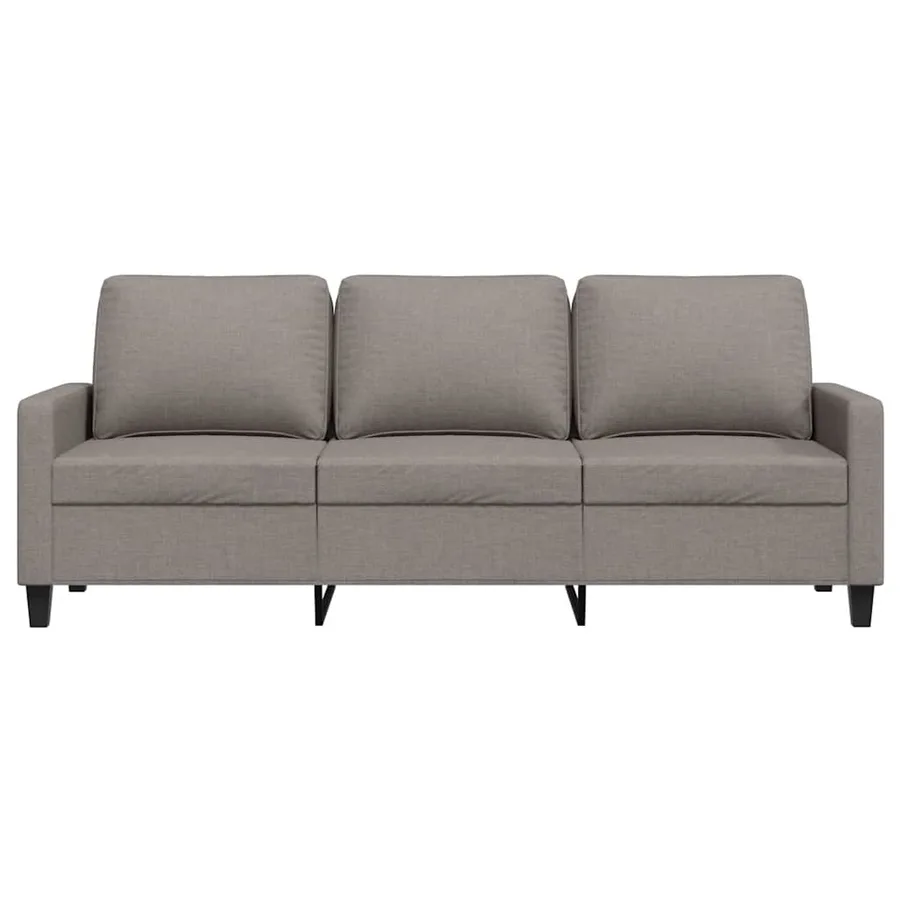 Canapé à 3 places Taupe 180 cm Tissu - 4